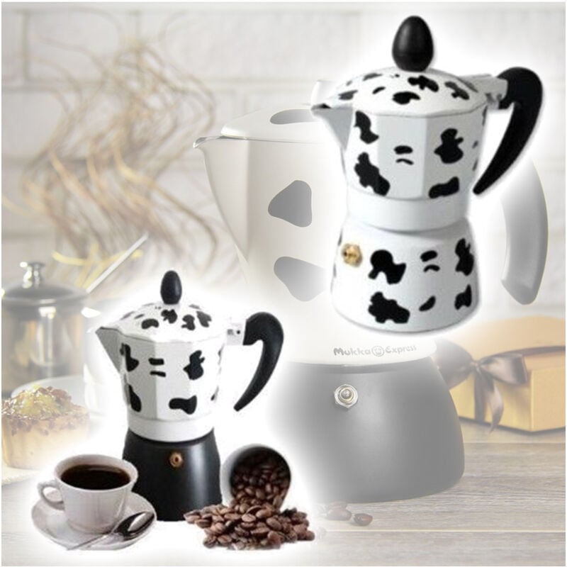 foto del prodotto trade shop traesio caffettiera 3 tazze moka mucca express mukka caffe espresso 3 tazze caff 
