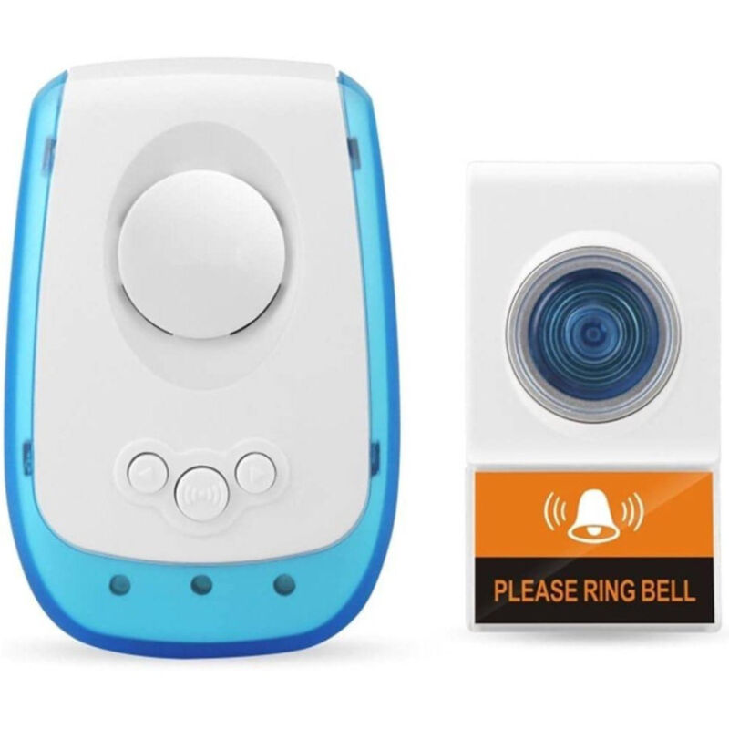 foto del prodotto trade shop traesio campanello wireless senza fili 38 suonerie regolabili distanza operativa 150mt 