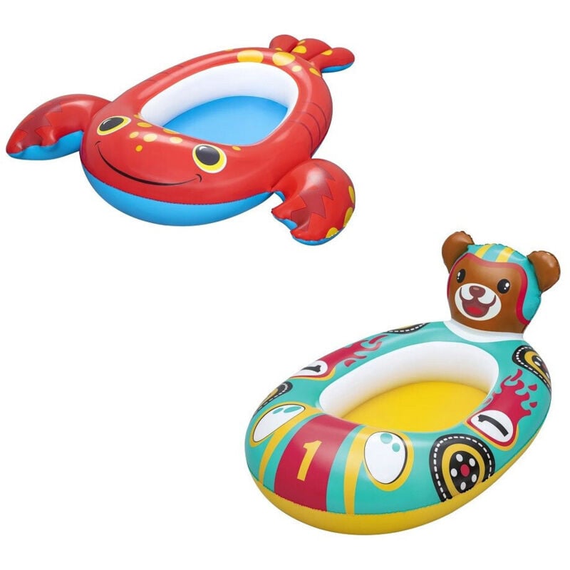 foto del prodotto trade shop traesio canottino canotto aragosta 117x116cm orso 109x69cm bambini piscina mare 34170 