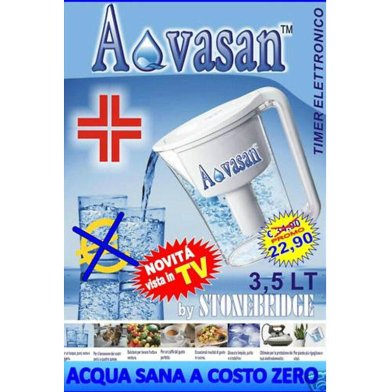 foto del prodotto trade shop traesio caraffa depurante filtrante per acqua da 3,5 lt timer elettronico 