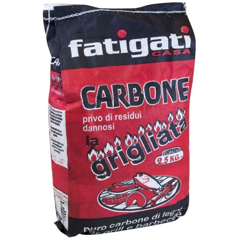 foto del prodotto trade shop traesio carbonella carbone legno vegetale sacchetto 2,5kg barbecue grill grigliata brace 
