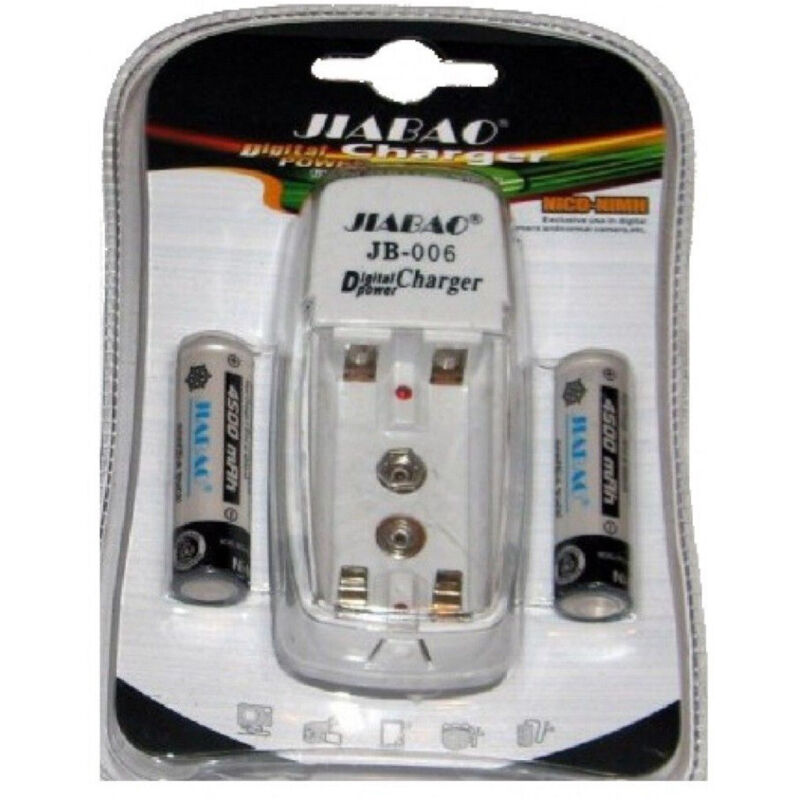 foto del prodotto trade shop traesio carica batterie pile stilo ministilo aa aaa jb 006 2 pile ricaricabili 