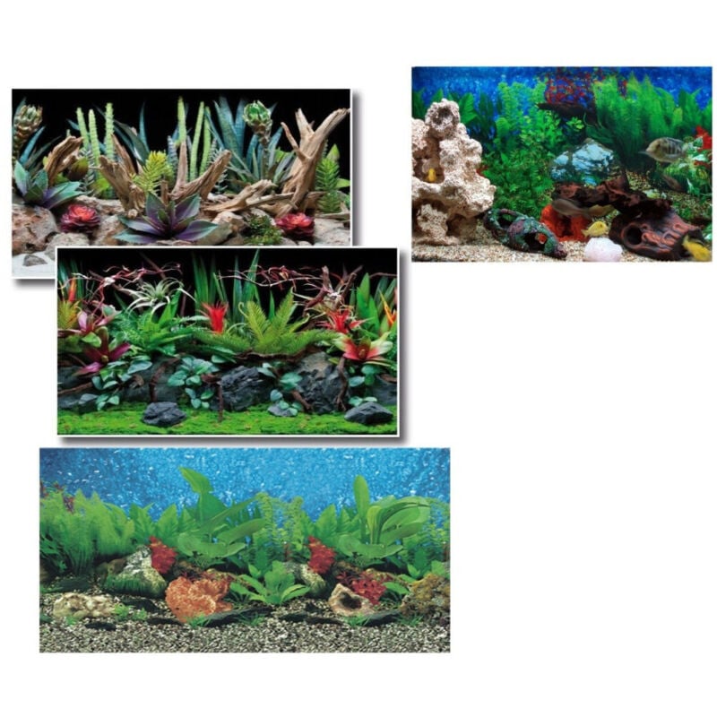 foto del prodotto trade shop traesio carta decorativa per acquario 40 x 75 cm pannello decorativo acquari sfondo 