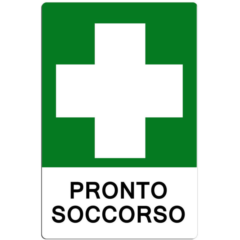 foto del prodotto trade shop traesio cartello cassetta pronto soccorso segnaletica direzionale sicurezza avvertimento 