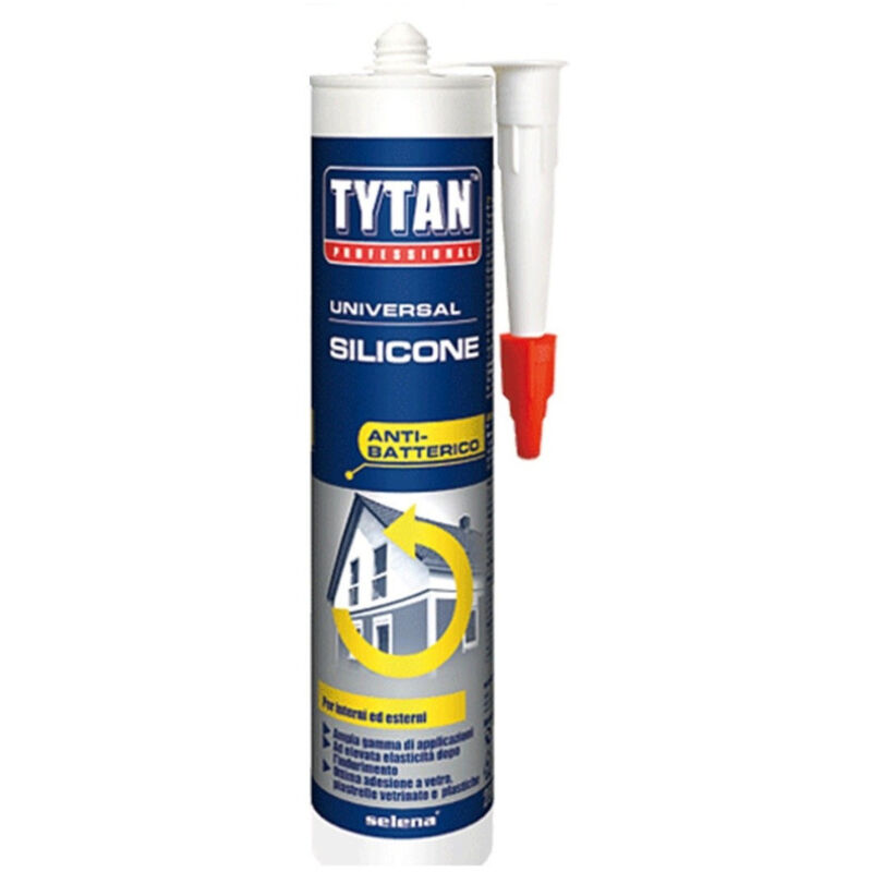foto del prodotto trade shop traesio cartuccia silicone universale multiuso 280 ml colore trasparente sigillante 