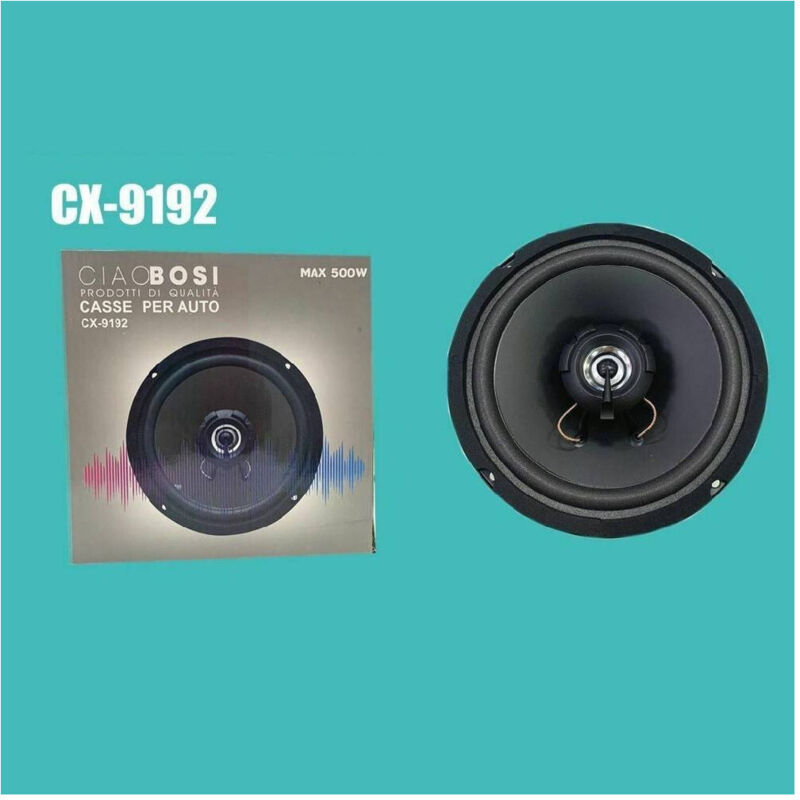 foto del prodotto trade shop traesio cassa singola altoparlante max 500 watt woofer per auto cx 9192 