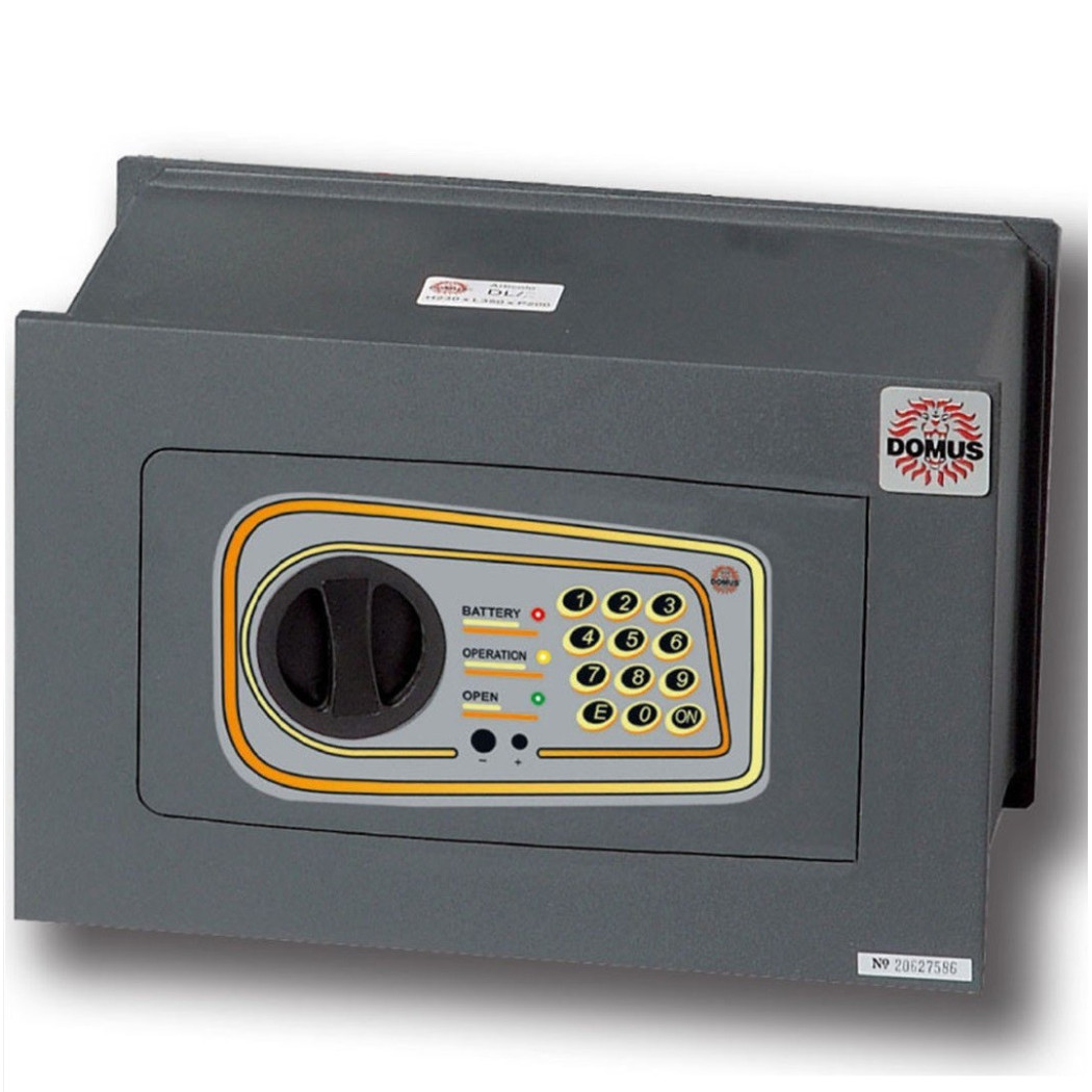 foto del prodotto trade shop traesio cassaforte digitale a muro cassetta sicurezza elettronica 30x25x20cm casa hotel 