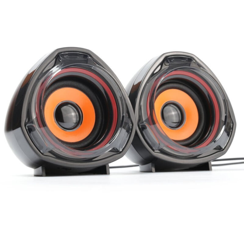 foto del prodotto trade shop traesio casse pc speakers altoparlanti per notebook laptop 5w usb 2.0 volume regolabile 