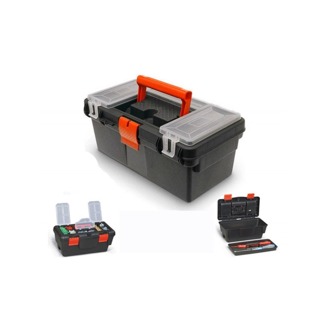 foto del prodotto trade shop traesio cassetta 33cm 13 porta utensili valigetta borsa attrezzi in plastica minuteria 