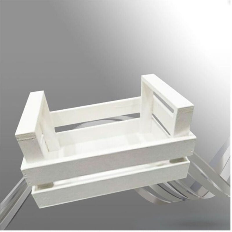 foto del prodotto trade shop traesio cassetta cassettina porta oggetti legno rettangolare decorazione 11x13x20 cm bianco