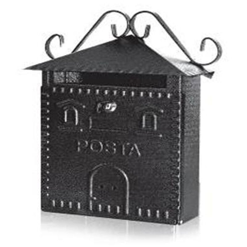 foto del prodotto trade shop traesio cassetta posta postale in ferro battuto esterno buca lettere 30x36x10cm 