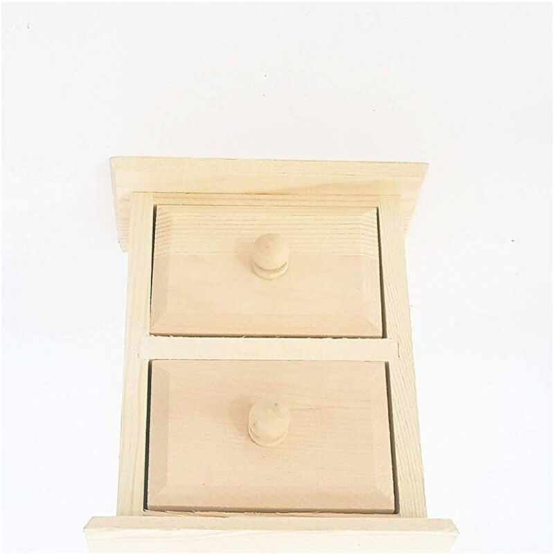 foto del prodotto trade shop traesio cassettiera portaoggetti 2 cassetti legno 63816 decoupage 12x10cm scrivania 
