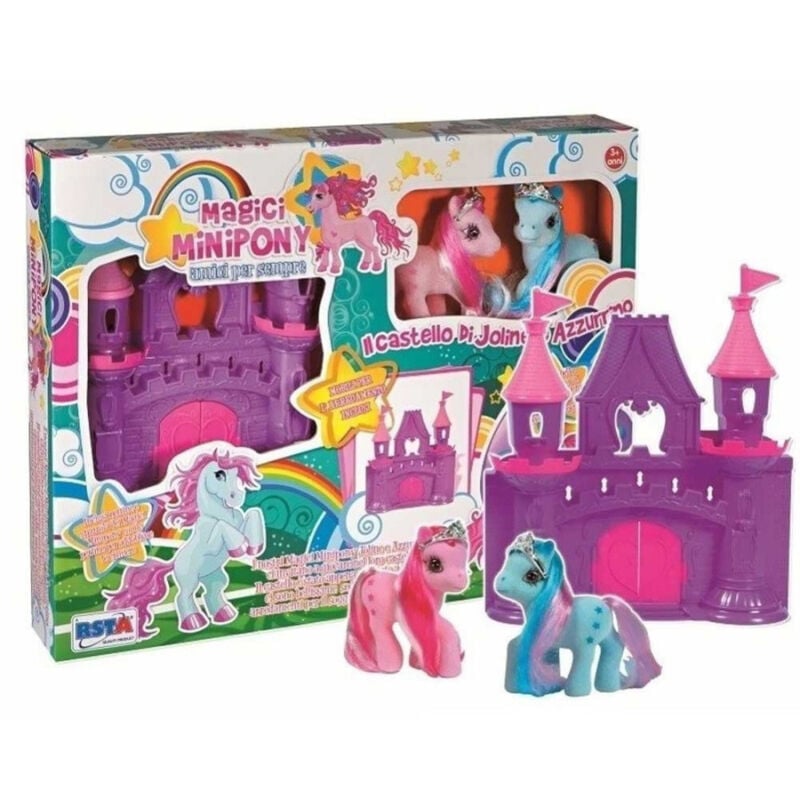 foto del prodotto trade shop traesio castello dei magici mini pony 2 minipony inclusi nella confezione castle magic 