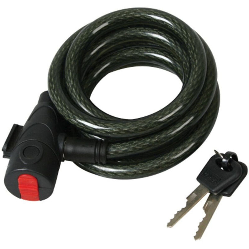 foto del prodotto trade shop traesio catena antifurto moto bicicletta con lucchetto chiavi acciaio 100cm vari colori 