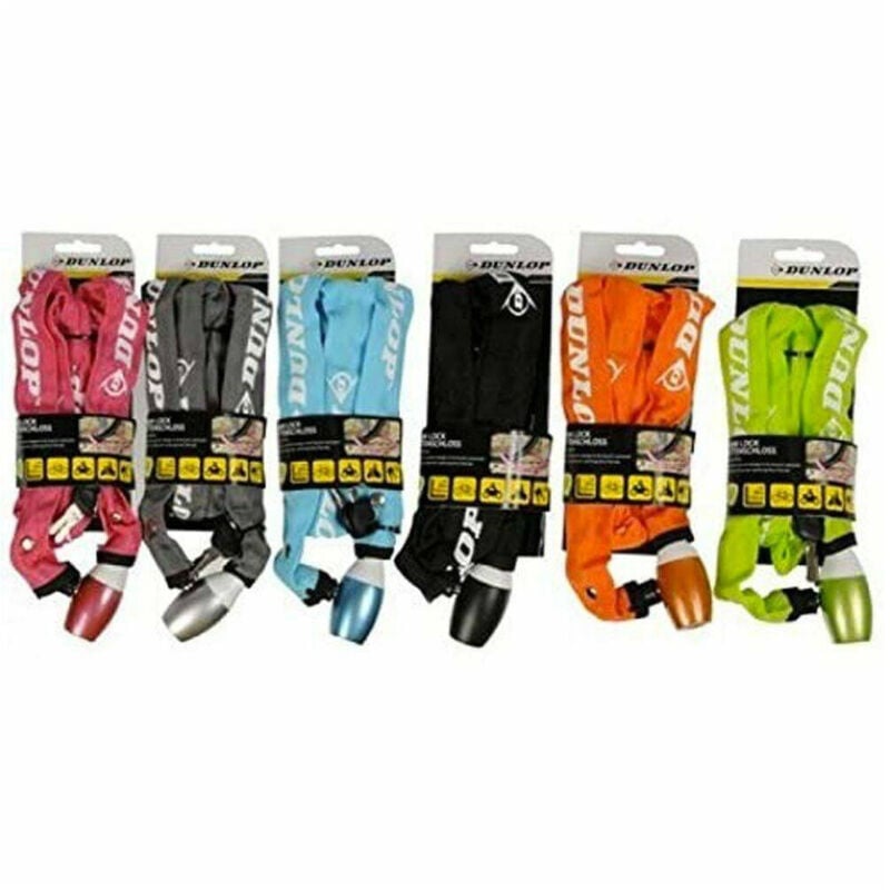 foto del prodotto trade shop traesio catena antifurto moto bicicletta con lucchetto chiavi acciaio 120cm vari colori 