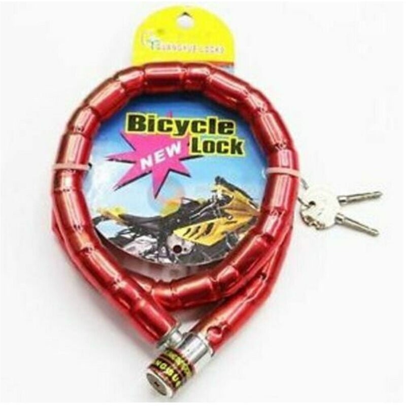 foto del prodotto trade shop traesio catena catenaccio antifurto lucchetto moto scooter motorino bici antitaglio 