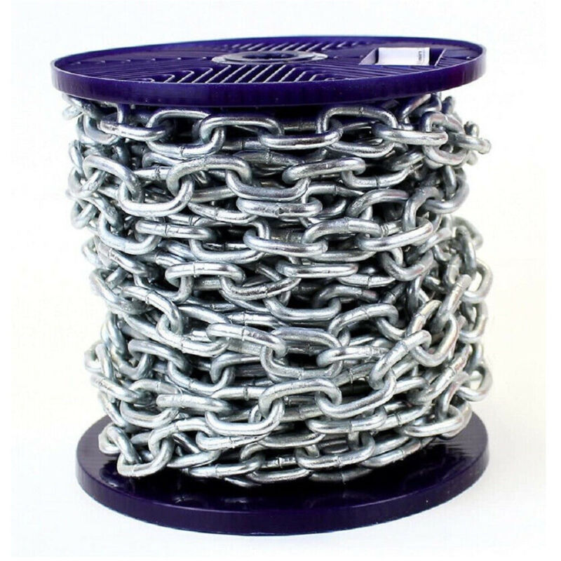 foto del prodotto trade shop traesio catena di sicurezza in ferro zincato saldata catene genovese bobina 3 metri 