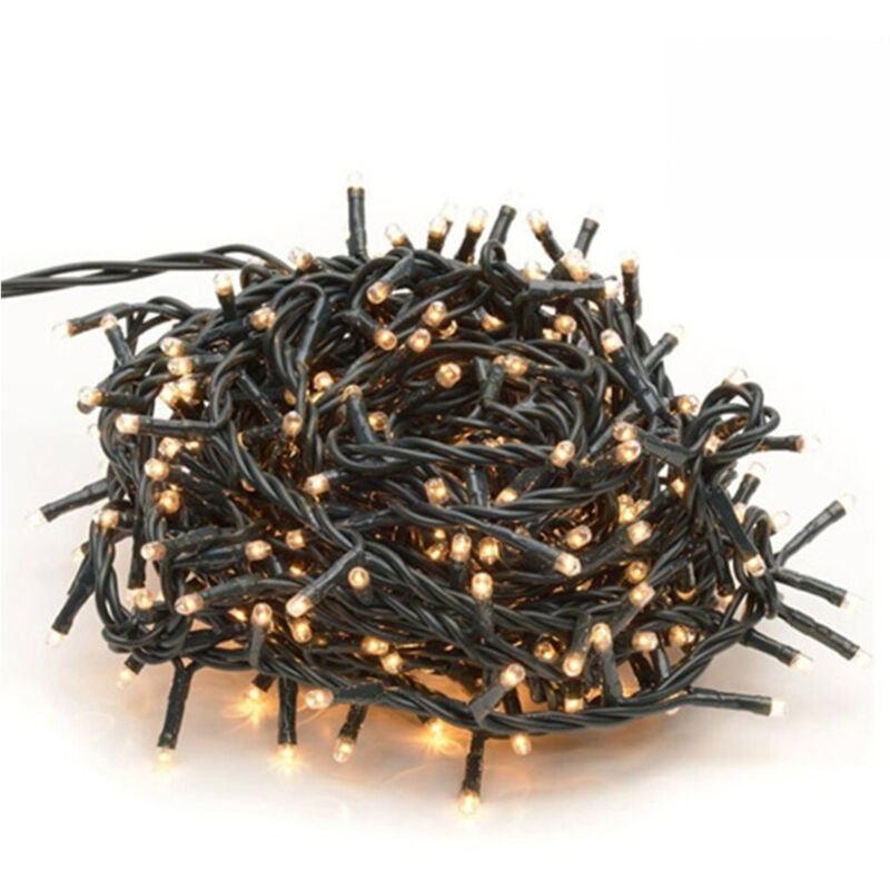 foto del prodotto trade shop traesio catena luminosa mini lucciole 180 lampadine bianche luci albero natale addobbi 