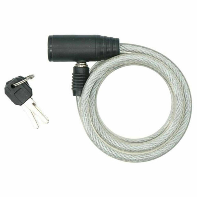 foto del prodotto trade shop traesio - catena sicurezza antifurto bici bicicletta lucchetto 2 chiavi acciaio 8 x 1200mm -