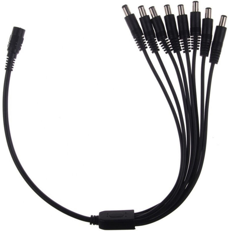 foto del prodotto trade shop traesio cavo a y 8 uscite sdoppiatore ripartitore splitter alimentazione telecamere cctv 