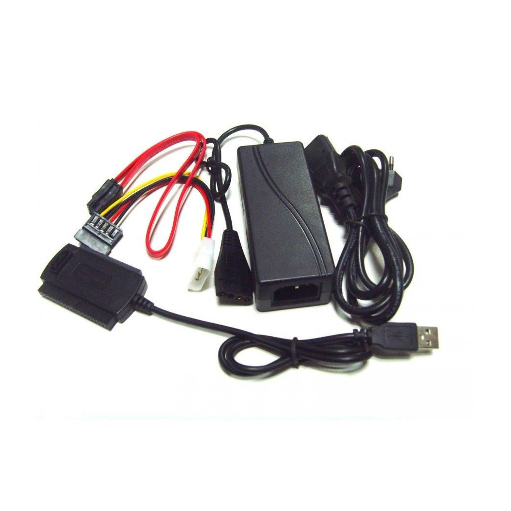 foto del prodotto trade shop traesio cavo adattatore da usb 2.0 a sata ide 2,5 3,5 supporta hd adattatore sata ide 