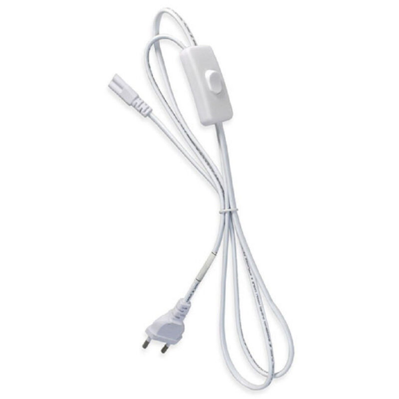 foto del prodotto trade shop traesio cavo neon jack 3 pin con spina interruttore cavetto sottopensile led 150cm s t5 