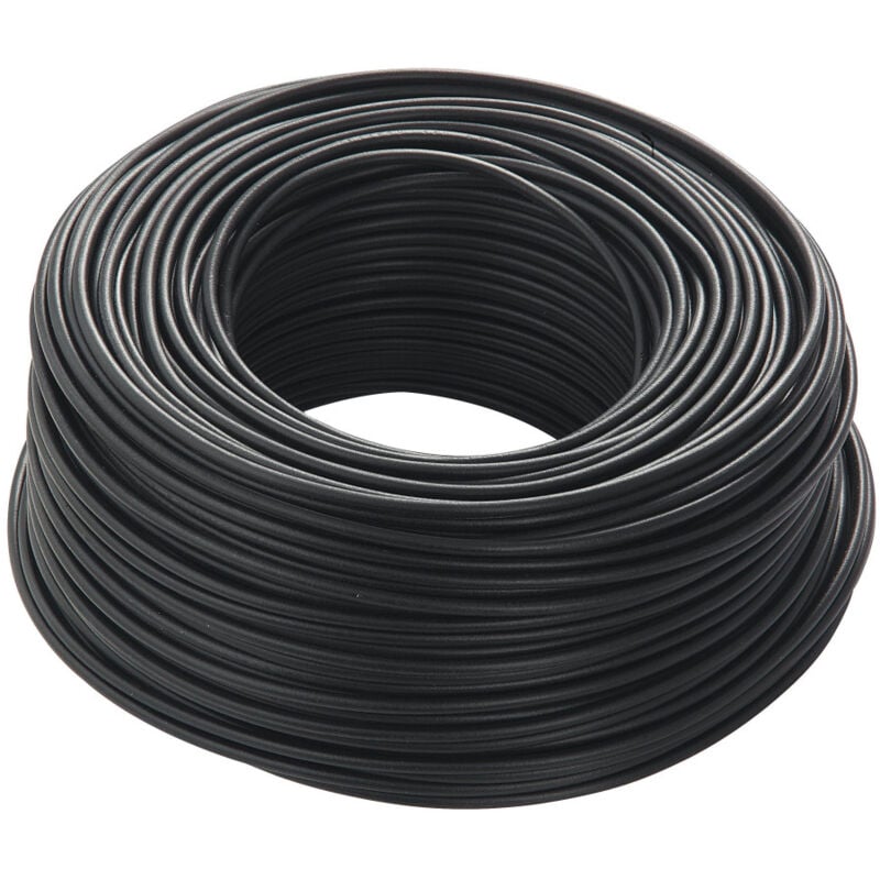 foto del prodotto trade shop traesio cavo nero 100 metri isolato unipolare 1 x 2,5 m2 antifiamma materiale elettrico 