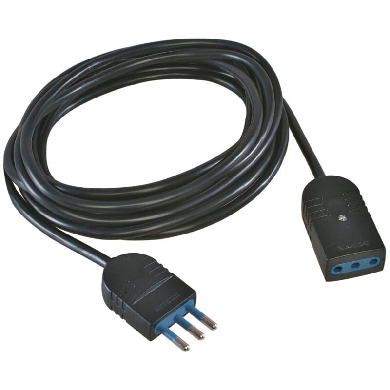 foto del prodotto trade shop traesio cavo prolunga corrente elettrica presa domestica casa giardino metraggio 3 mt nero 