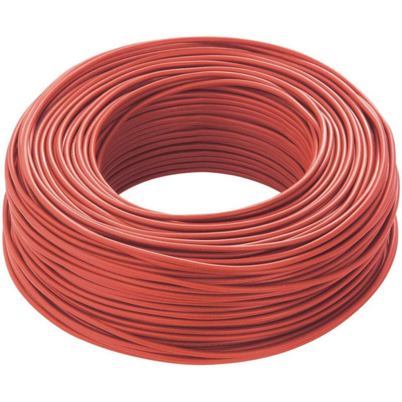 foto del prodotto trade shop traesio cavo rosso 100 mt isolato unipolare 1 x 2,5 m2 antifiamma materiale elettrico 
