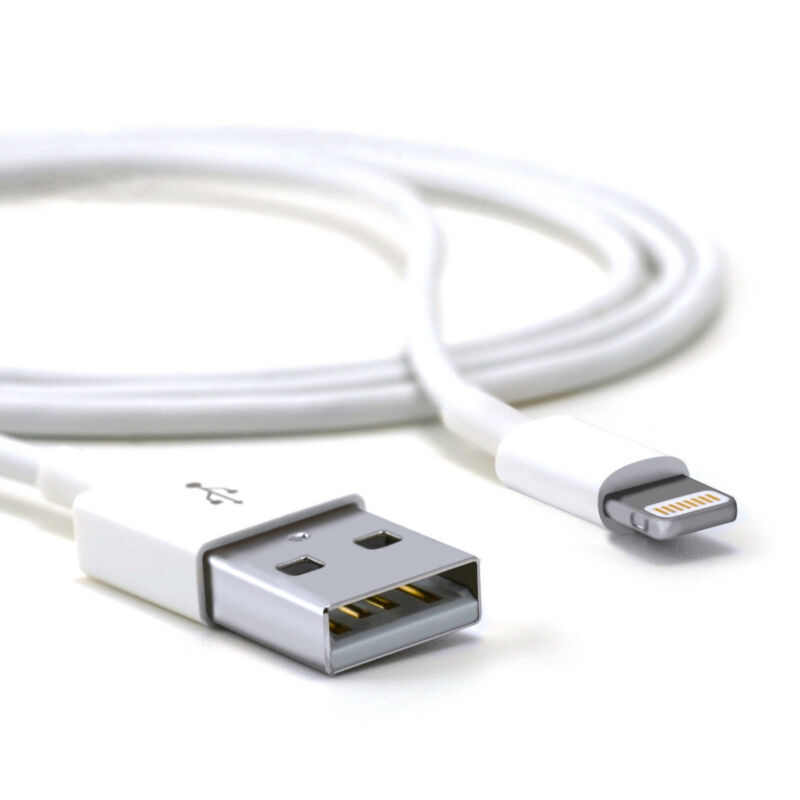 foto del prodotto trade shop traesio cavo usb da 1 mt per trasmissione dati e ricarica iphone 6 7 plus ipad 