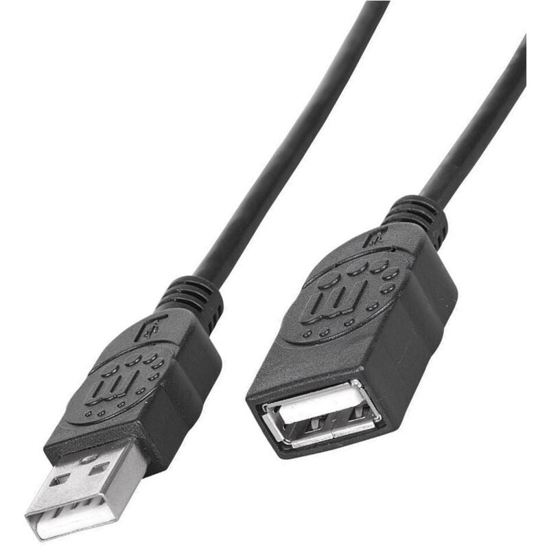 foto del prodotto trade shop traesio cavo usb prolunga 10 metri 10m maschio femmina estensione 10 mt pc desktop 