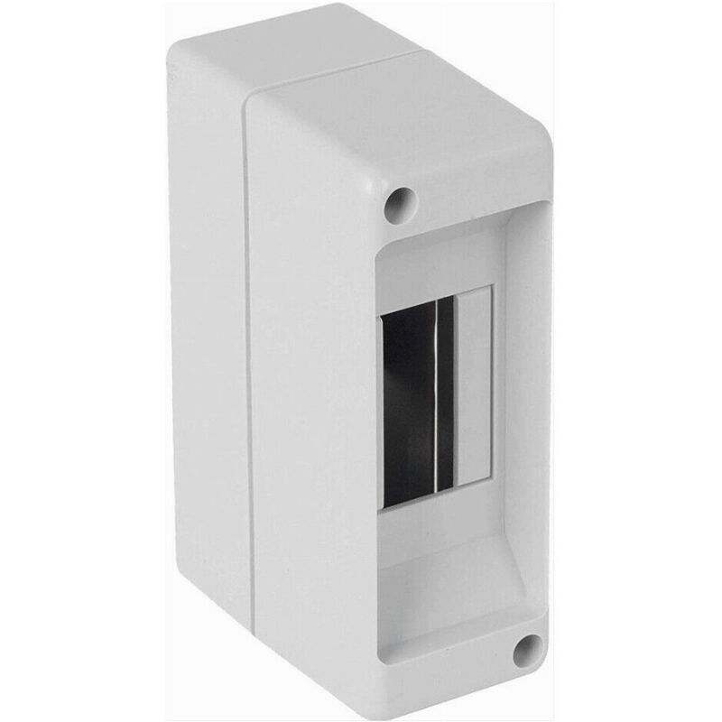 foto del prodotto trade shop traesio centralino da parete esterno 1 2m moduli ip20 colore grigio 130x45x85 mm fg14011 