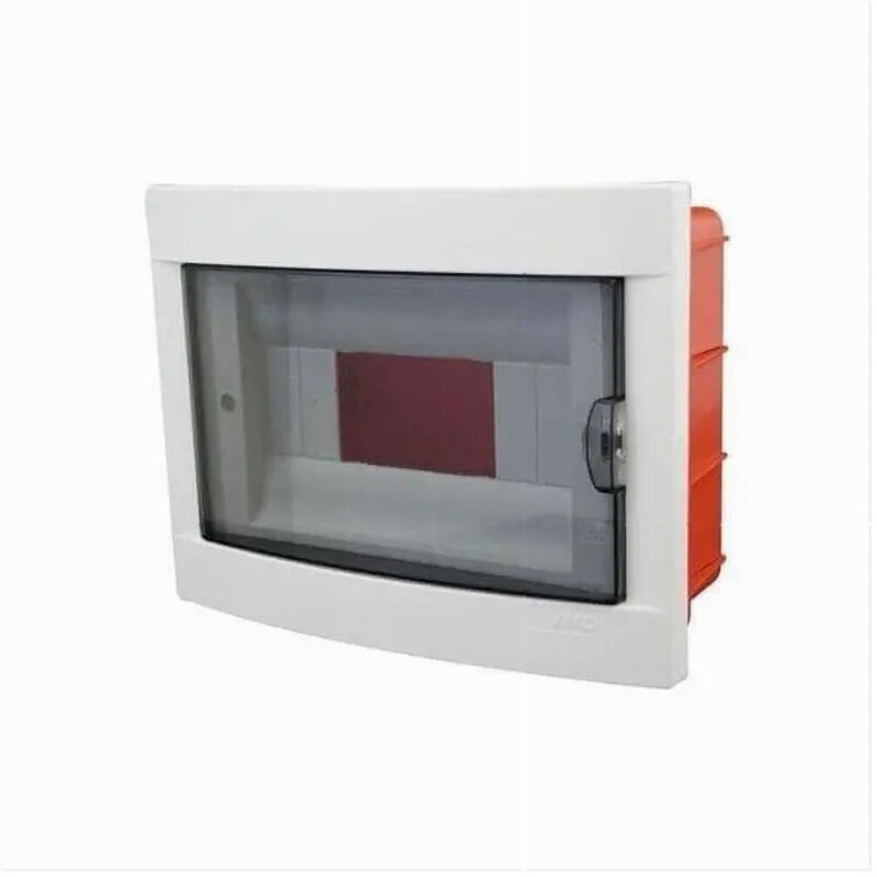 foto del prodotto trade shop traesio centralino quadro elettrico da incasso parete 8 moduli portello fum ip40 fg14308 