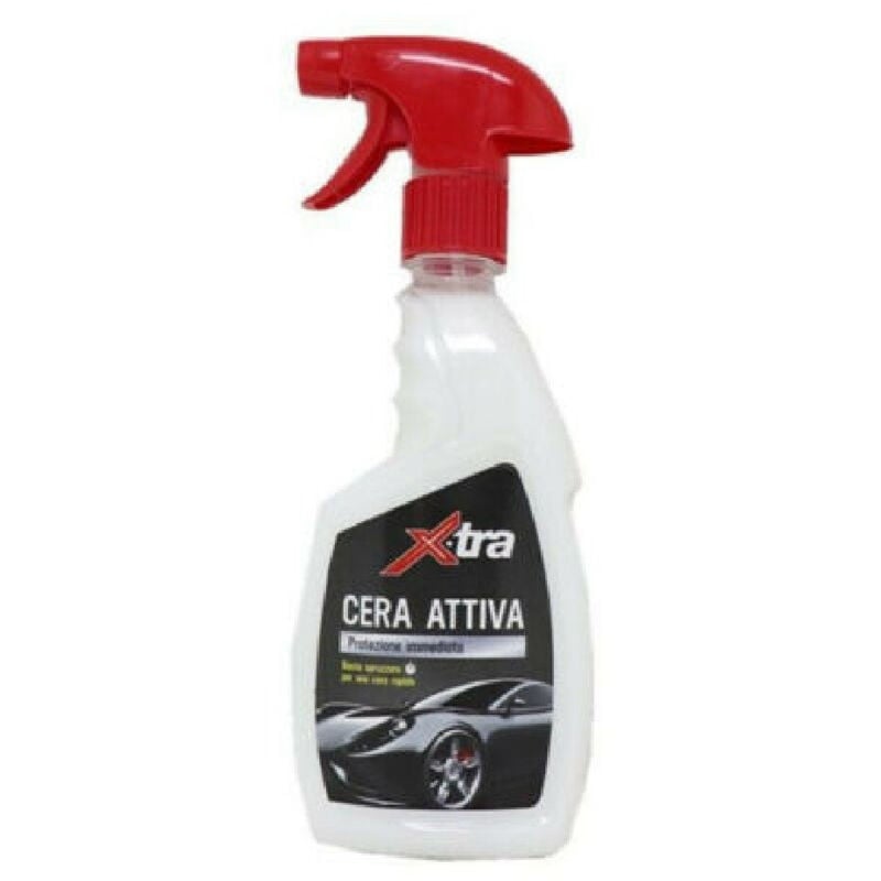 foto del prodotto trade shop traesio cera attiva spray protezione immediata lucida protegge carrozzeria auto 500 ml 