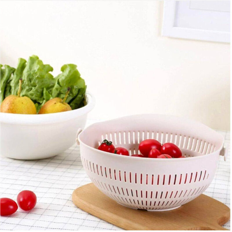 foto del prodotto trade shop traesio cestello rosa per lavaggio verdure frutta dim. 30x13 cm accessori cucina 