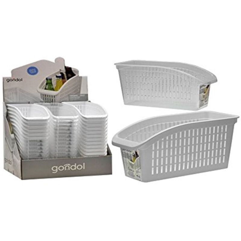 foto del prodotto trade shop traesio cesto portaposate oggetti bottiglie barattoli scola posate spugnette in plastica 