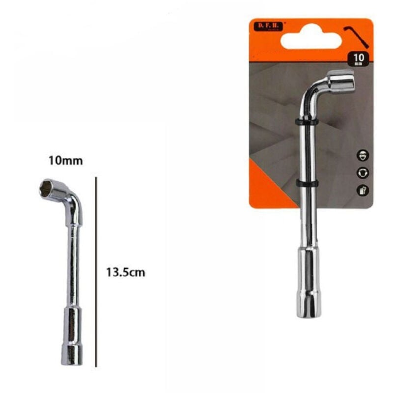 foto del prodotto trade shop traesio chiave a bussola a pipa bocca esagonale cromo vanadio acciaio da 10 mm 60231 