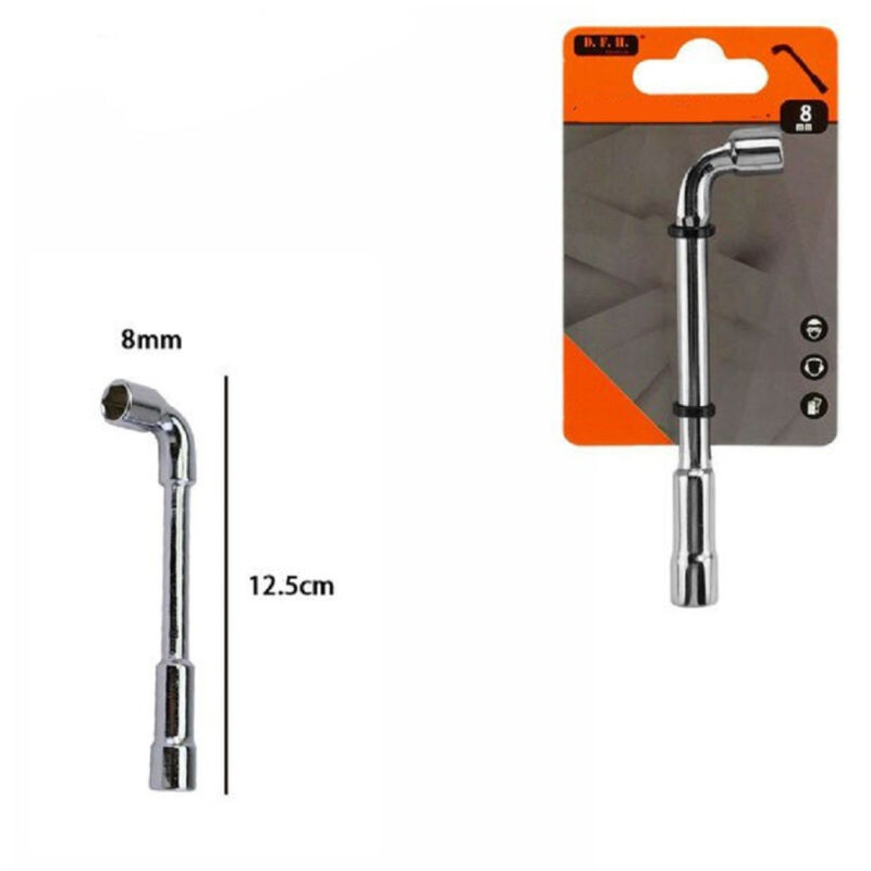 foto del prodotto trade shop traesio chiave a bussola a pipa bocca esagonale cromo vanadio acciaio da 8 mm 60229 