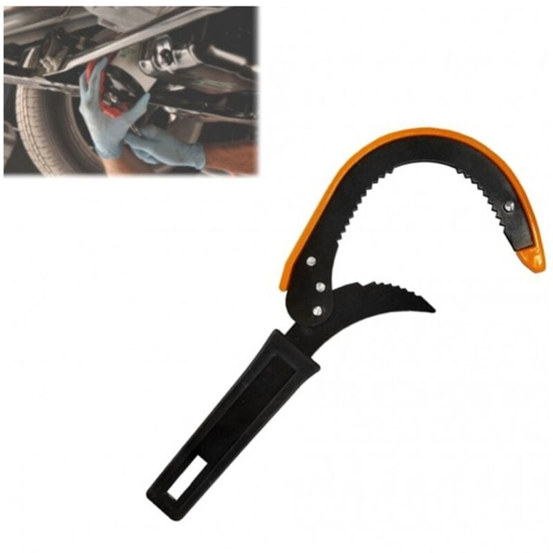 foto del prodotto trade shop traesio - chiave con ganasce seghettate universale filtro per auto moto cambio olio motore -