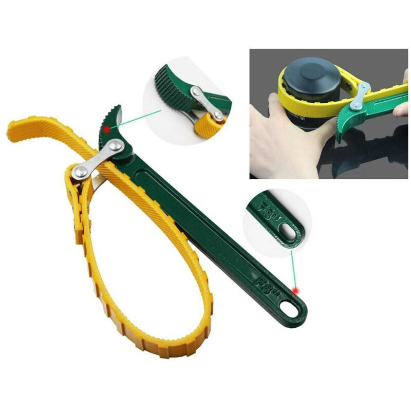 foto del prodotto trade shop traesio - chiave per smontaggio filtri olio motore a nastro 480mm gira tubi pvc -