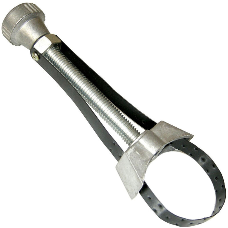 foto del prodotto trade shop traesio chiave smontaggio filtro olio filtri chiave a nastro regolabile acciaio 105 mm 