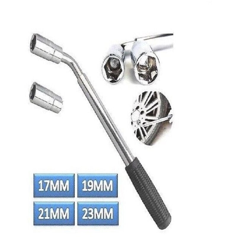 foto del prodotto trade shop traesio chiave svita bulloni pneumatici ruote auto smonta ruote svitabulloni telescopica 