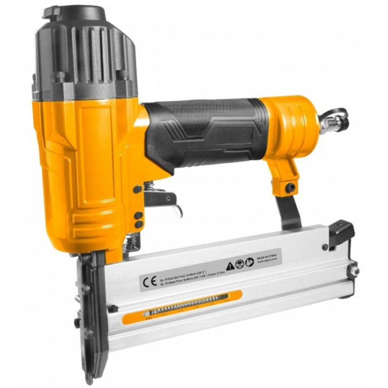 foto del prodotto trade shop traesio chiodatrice graffettatrice 2 in 1 spara chiodi sparachiodi ad aria compressa pro 