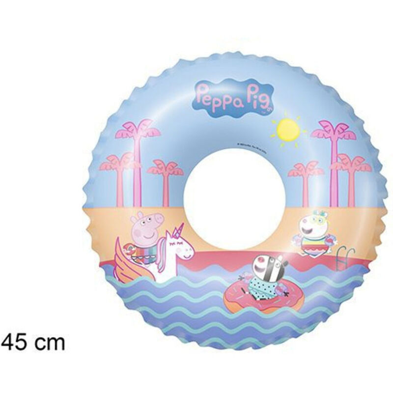 foto del prodotto trade shop traesio ciambella gonfiabile peppa pig mare piscina nuoto per bambini salvagente 45 cm 