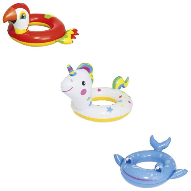 foto del prodotto trade shop traesio - ciambella salvagente gonfiabile bambini forma di animali per mare piscina 36128 -
