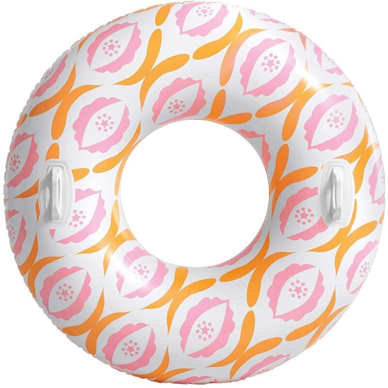 foto del prodotto trade shop traesio - ciambella timeless con maniglie 91 cm galleggiante gonfiabile piscina mare 56269 -