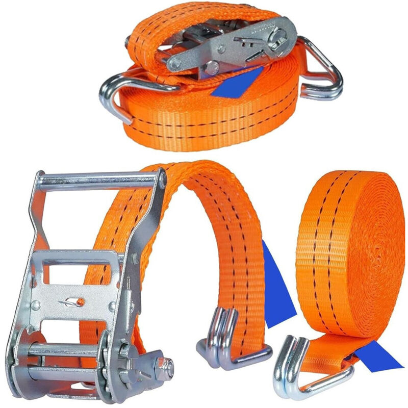 foto del prodotto trade shop traesio cinghia di tensione 10mtx50mm con cricchetto tirante fasce cricchetto ancoraggio 