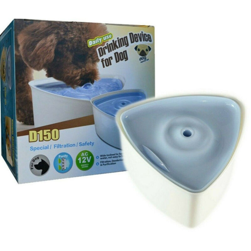 foto del prodotto trade shop traesio ciotola cane gatto refrigerata acqua fresca purificazione fitraggio 12volt 1.5lt 