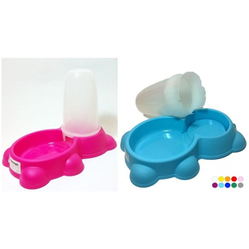 foto del prodotto trade shop traesio ciotola distributore dispenser crocchette ciotola animali cibo gatti cani 