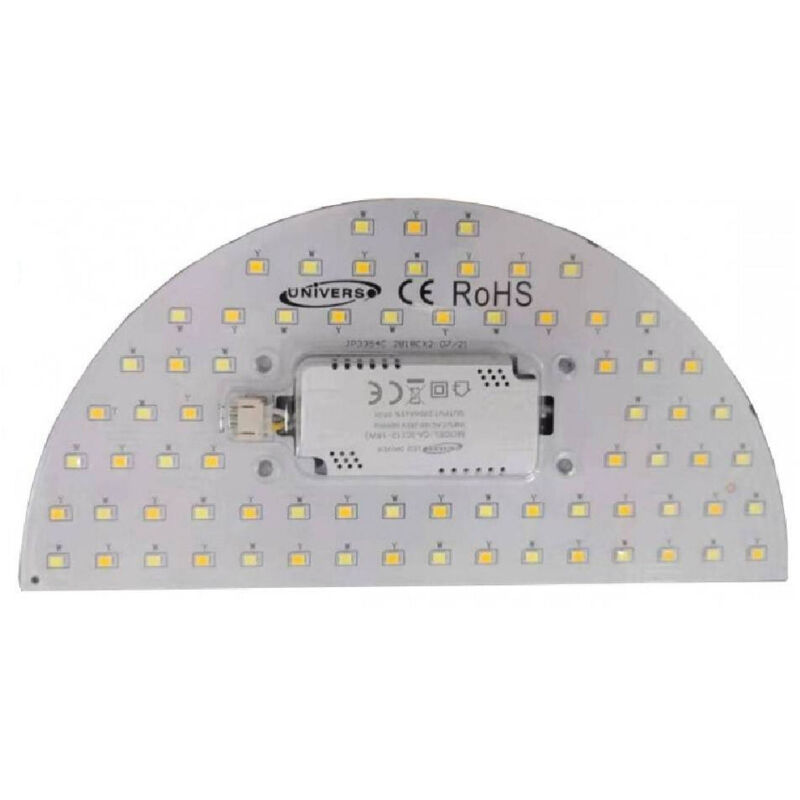 foto del prodotto trade shop traesio - circolina a mezzaluna disco led calamita 12w 3 toni di colore luce 1200lm ca-3c -